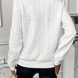 Amandine | Pull en tricot à motifs en relief et col zippé