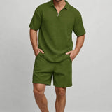 Louis | Ensemble Polo et Short Coordonné Style Estival Décontracté