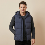 Clément | Gilet matelassé sans manches à capuche
