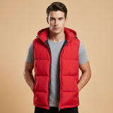 Clément | Gilet matelassé sans manches à capuche
