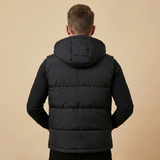 Clément | Gilet matelassé sans manches à capuche