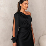 Robe de Soirée à Épaule Dénudée Seraphine pour Femmes