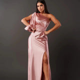 Robe de Soirée à Épaule Dénudée Seraphine pour Femmes