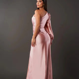 Robe de Soirée à Épaule Dénudée Seraphine pour Femmes