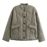 Adèle | Veste Élégante Doublure Léopard - Chic & Moderne