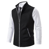Thierry | Gilet sans manches en tricot à col montant