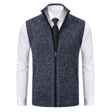 Thierry | Gilet sans manches en tricot à col montant