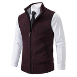 Thierry | Gilet sans manches en tricot à col montant