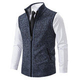 Thierry | Gilet sans manches en tricot à col montant