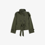 Delphine | Veste courte à double boutonnage et col haut