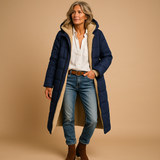 Océane | Manteau d’hiver long pour femme avec isolation