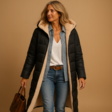 Océane | Manteau d’hiver long pour femme avec isolation