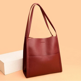 Manon | Sac à main en cuir pour femmes avec grand compartiment et poche extérieure