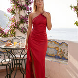 Clémence | Robe Maxi Une Épaule à Dos Nu