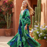 Maëlys | Robe Maxi à Décolleté en V et Taille Nouée