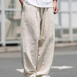 Enguerrand | Pantalon en Lin Homme à Coupe Ample et Taille Élastique