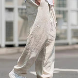 Enguerrand | Pantalon en Lin Homme à Coupe Ample et Taille Élastique