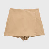 Virelline | Jupe-Short Asymétrique Taille Haute Élégante