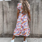 Isalune | Robe d'été à motifs floraux légère et fluide