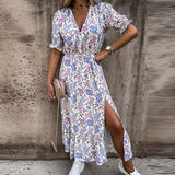 Isalune | Robe d'été à motifs floraux légère et fluide