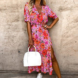 Isalune | Robe d'été à motifs floraux légère et fluide