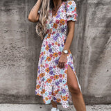 Isalune | Robe d'été à motifs floraux légère et fluide
