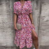 Isalune | Robe d'été à motifs floraux légère et fluide