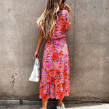 Isalune | Robe d'été à motifs floraux légère et fluide