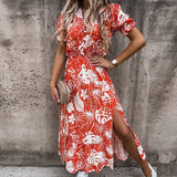 Isalune | Robe d'été à motifs floraux légère et fluide