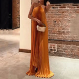 Isaline | Robe élégante à col croisé et détails plissés