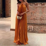 Isaline | Robe élégante à col croisé et détails plissés
