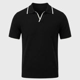 Bastien | Polo Homme à Col Tricoté Contrasté