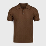 Lucien | Polo Homme Tricoté Style Rétro à Boutons