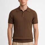 Lucien | Polo Homme Tricoté Style Rétro à Boutons