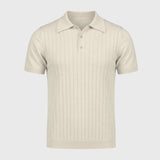 Lucien | Polo Homme Tricoté Style Rétro à Boutons