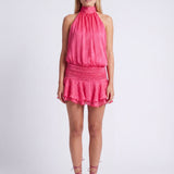 Victoire | Robe Mini Plissée Dos Ouvert