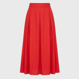 Avelisse | Jupe Midi Plissée Taille Haute Élégante
