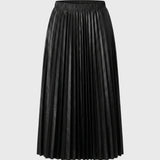 Floréline | Jupe Midi Plissée à Taille Élastique Élégante