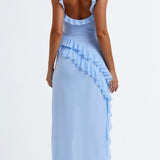 Laura | Robe maxi élégante avec volants