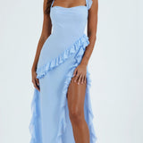 Laura | Robe maxi élégante avec volants
