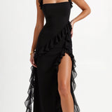 Laura | Robe maxi élégante avec volants
