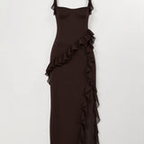 Laura | Robe maxi élégante avec volants