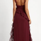 Laura | Robe maxi élégante avec volants