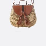 Victoire | Sac bandoulière en paille à franges
