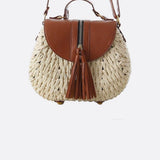 Victoire | Sac bandoulière en paille à franges