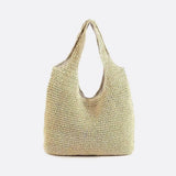 Garance | Sac cabas en paille avec fermeture zippée