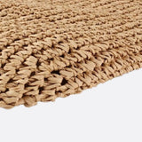 Adèle | Grand sac en paille à franges avec fermeture zippée