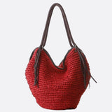 Juliette | Sac bohème en paille souple à franges décoratives