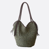 Juliette | Sac bohème en paille souple à franges décoratives