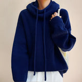 Camille | Pull à capuche en tricot pour femme en laine douce